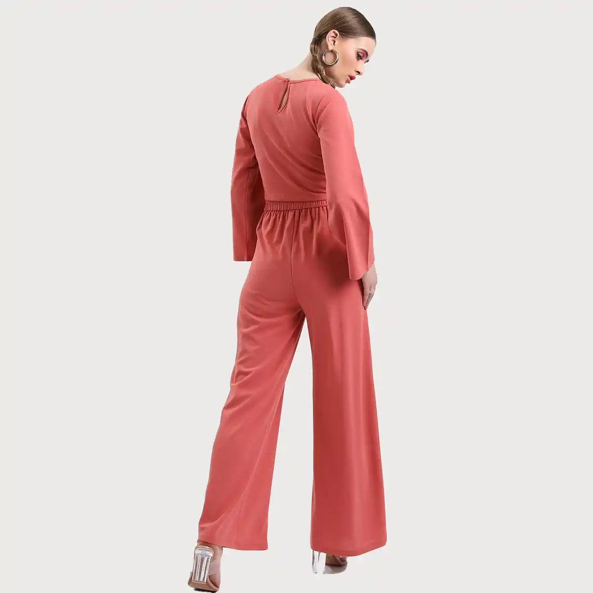 Ketch-Women's Polyester Round Neck Co ord Set - Image 2