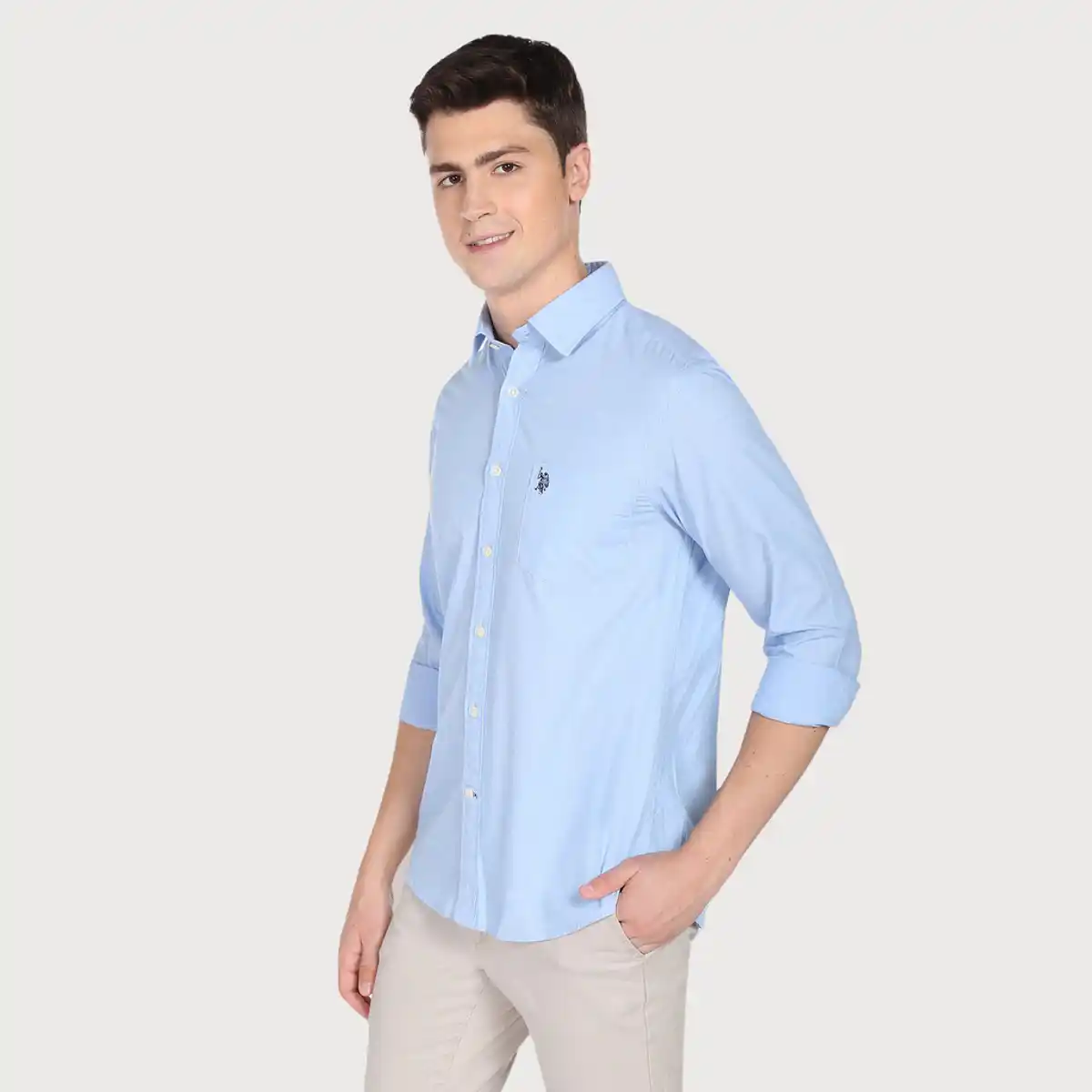 U.S. Polo Assn-Compare Men's Two Tone Shirt - Image 5