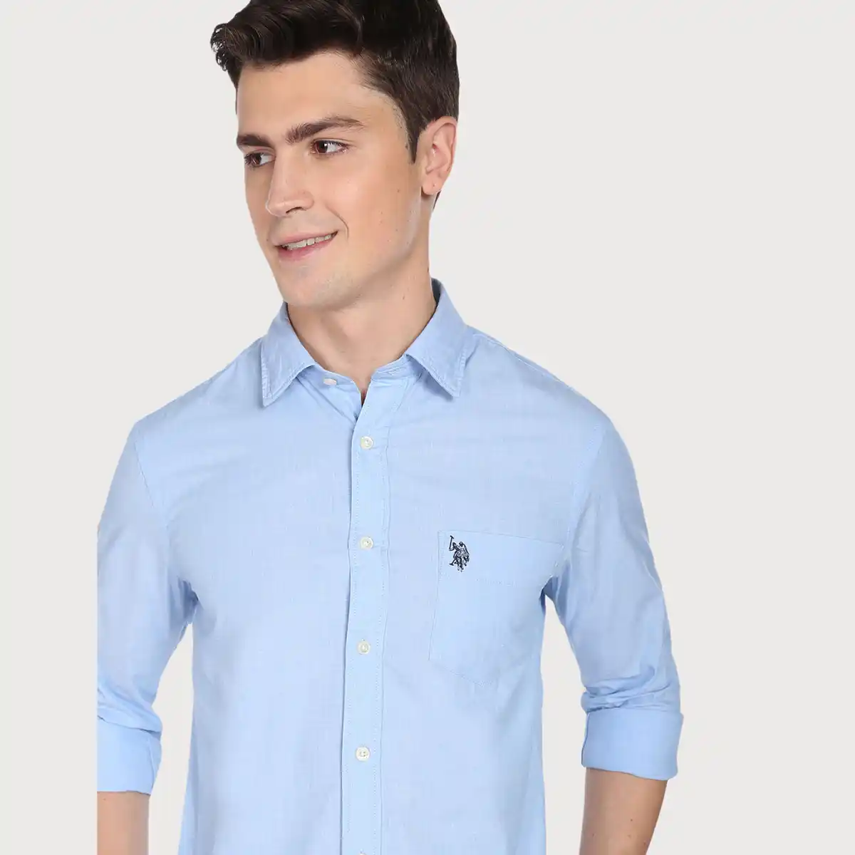 U.S. Polo Assn-Compare Men's Two Tone Shirt