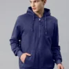 Alcis-Men's Cotton Regular Fit Full-Zip Casual Hoodie