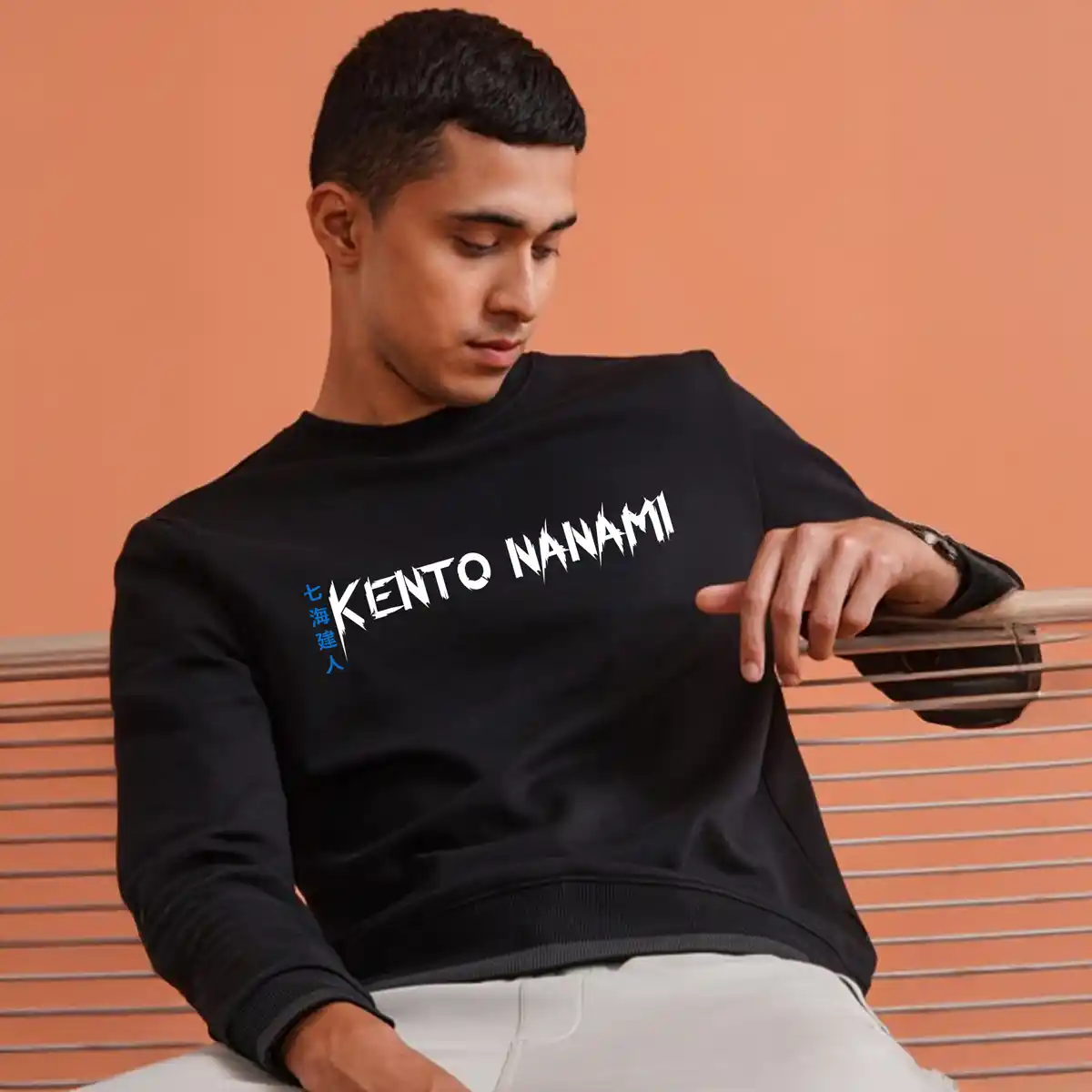 De Tees-Men's Round Neck Graphic Sweatshirt Kento - Image 2