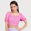 Ketch-Women's Regular Fit Square Crop Top