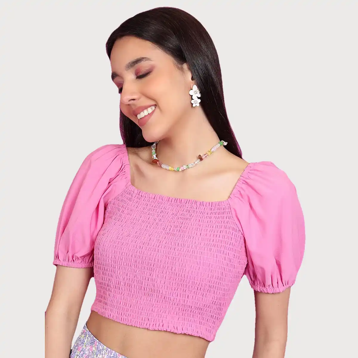 Ketch-Women's Regular Fit Square Crop Top - Image 3