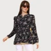 Sheetal Associates-Women's Floral Mandarin Top 5201