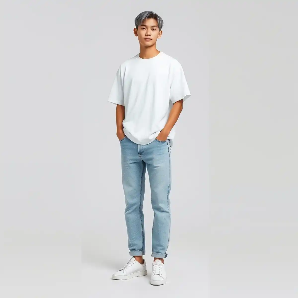Springman-Men's Round Oversized Fit T shirt