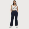 Springman-Women's Solid Cotton Rich Baggy Track Pant