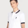 U.S. Polo Assn. Men's Printed Collar Pure Cotton Polo Shirt